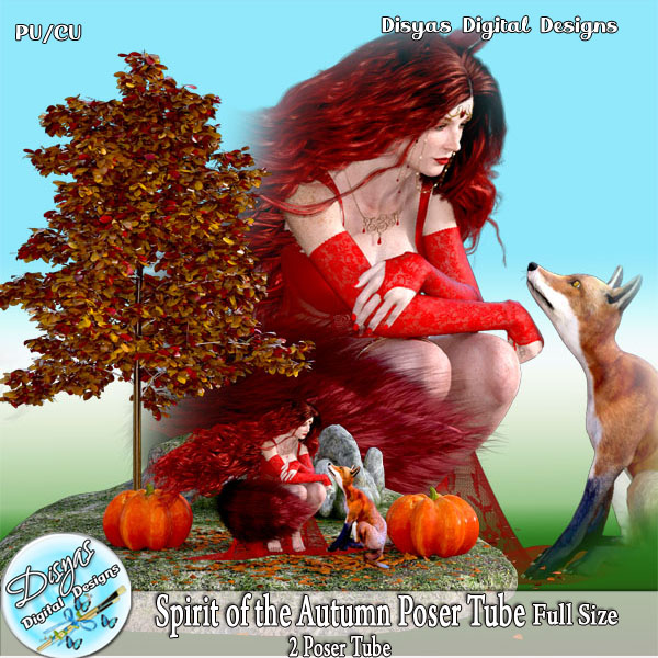 SPIRIT OF THE AUTUMN POSER TUBE CU - FULL SIZE - Click Image to Close
